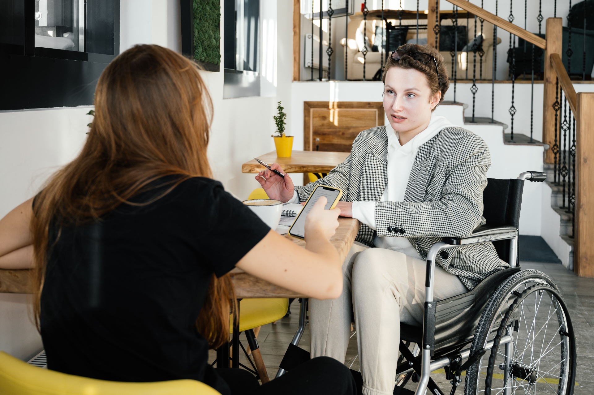 Consultant meeting with NDIS participant